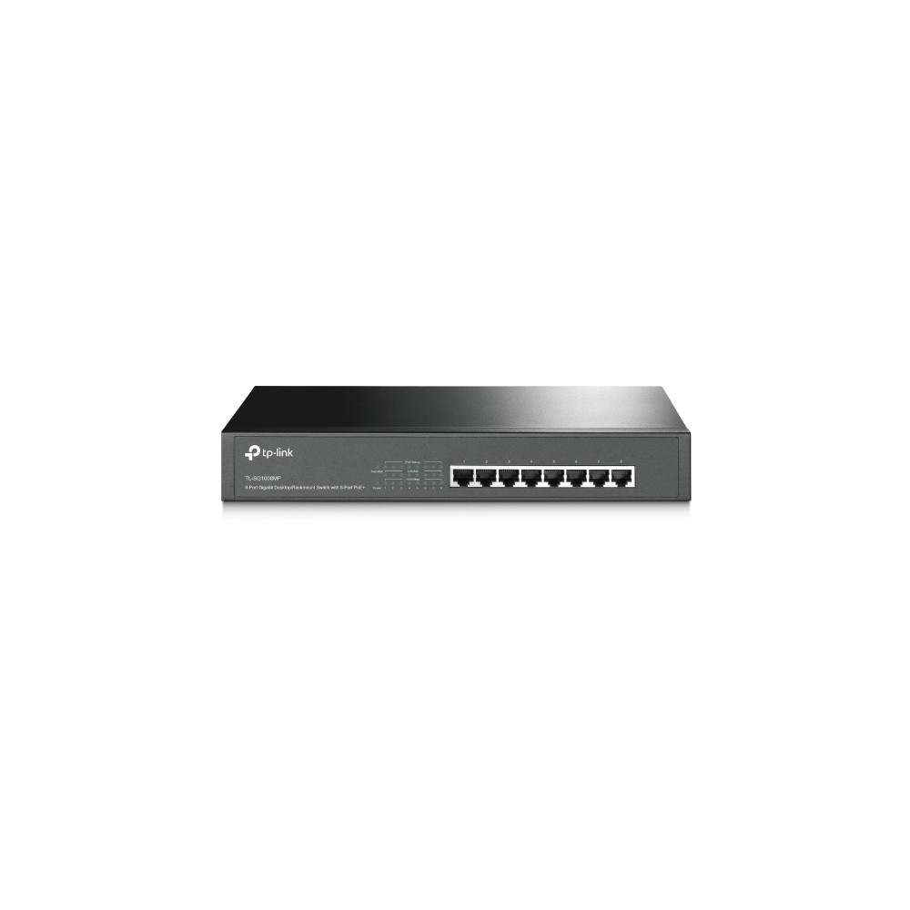TP-LINK Switch TL-SG1008MP Unmanaged, Rack mountable, 1 Gbps (RJ-45) ports quantity 8, PoE+ ports quantity 8, Power supply type 