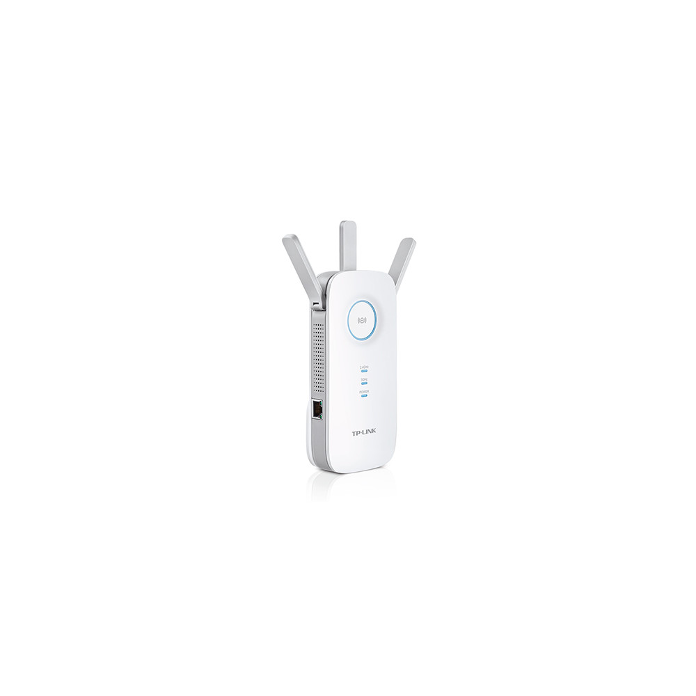 TP-LINK Extender RE450 802.11ac, 2.4GHz/5GHz, 450+1300 Mbit/s, 10/100/1000 Mbit/s, Ethernet LAN (RJ-45) ports 1, Antenna type 3x