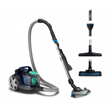 Philips Vacuum cleaner PowerPro Active FC9556/09 Bagless, Power 750 W, Dust capacity 1.5 L, Blue