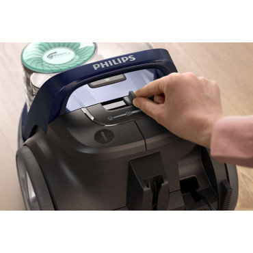 Philips Vacuum cleaner PowerPro Active FC9556/09 Bagless, Power 750 W, Dust capacity 1.5 L, Blue