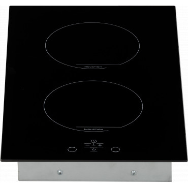 Simfer Hob H3.020.DEISP Induction, Number of burners/cooking zones 2, Touch control, Timer, Black