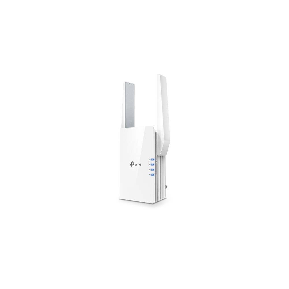 TP-LINK Extender RE505X 802.11ax, 2.4GHz/5GHz, 300+1200 Mbit/s, 10/100/1000 Mbit/s, Ethernet LAN (RJ-45) ports 1, Antenna type 2