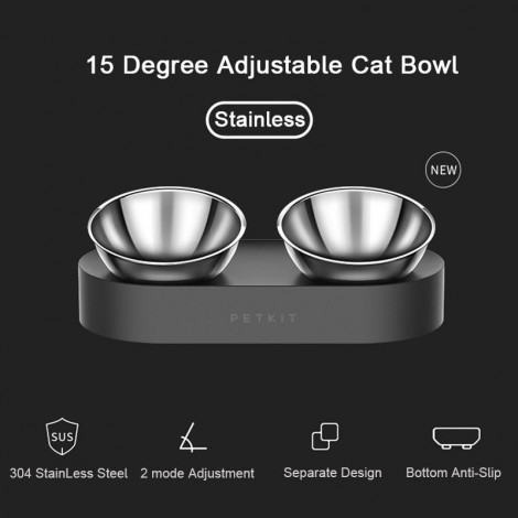 PETKIT Bowl Fresh Nano Metal Capacity 0.48 L, Material ABS/Stainless Steel, Black