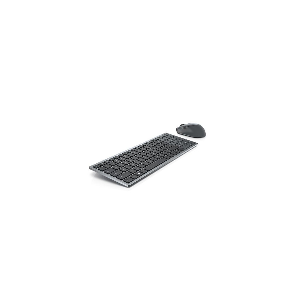 Dell Keyboard and Mouse KM7120W Wireless, 2.4 GHz, Bluetooth 5.0, Keyboard layout US, Titan Gray