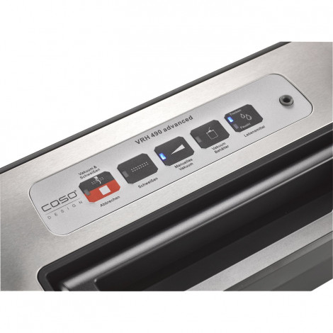 Caso Bar Vacuum sealer VRH 490 advanced Power 110 W, Temperature control, Black/Stainless steel