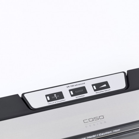 Caso Bar Vacuum sealer VR 190 advanced Power 100 W, Temperature control, Black