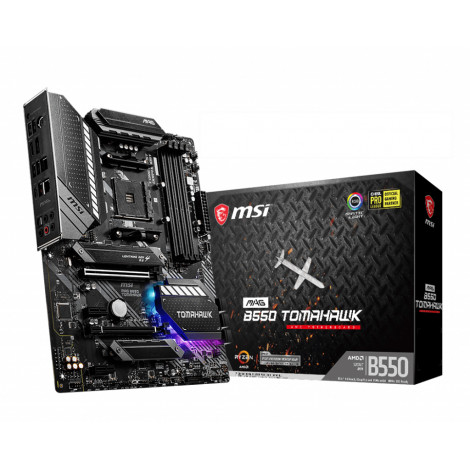 MSI MAG B550 TOMAHAWK Processor family AMD, Processor socket AM4, DDR4, Memory slots 4, Chipset AMD B, ATX