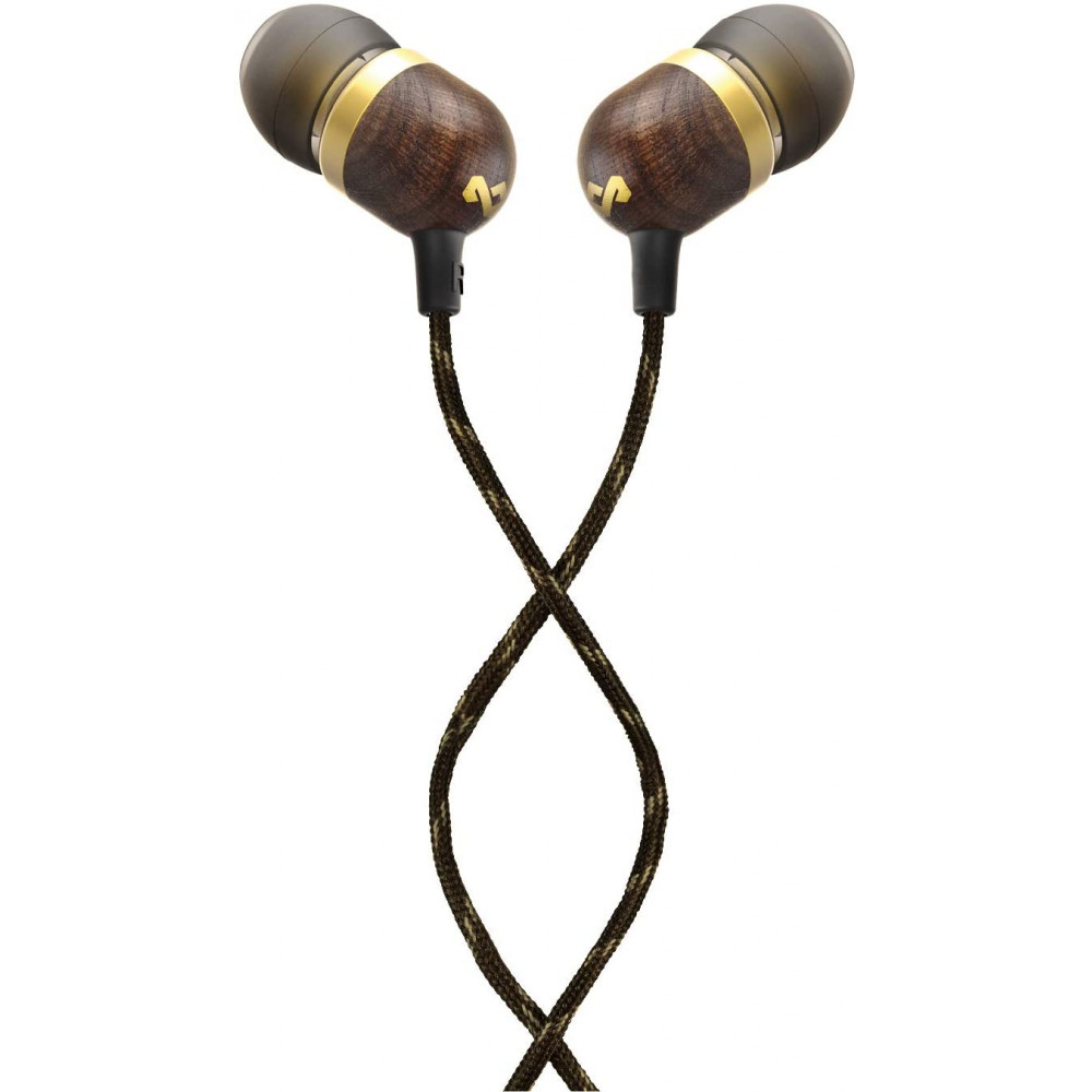 Marley Smile Jamaica Earbuds, In-Ear, Wired, Microphone, Brass