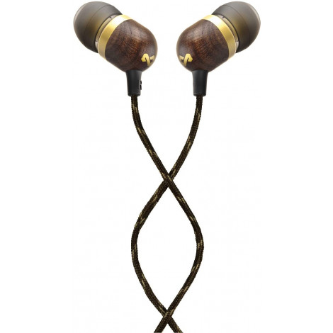 Marley Smile Jamaica Earbuds, In-Ear, Wired, Microphone, Brass