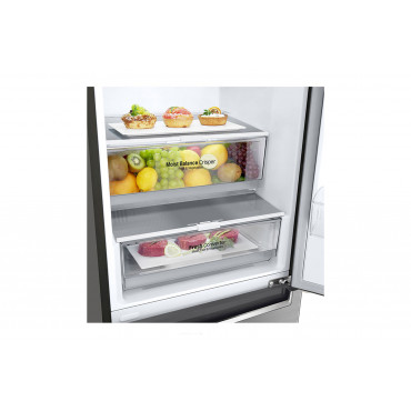 LG Refrigerator GBB72PZEMN Energy efficiency class E, Free standing, Combi, Height 203 cm, No Frost system, Fridge net capacity 