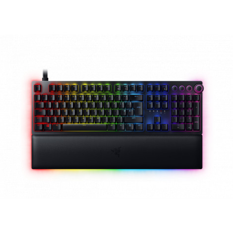 Razer Huntsman V2, Optical Gaming Keyboard, RGB LED light, US, Black, Wired