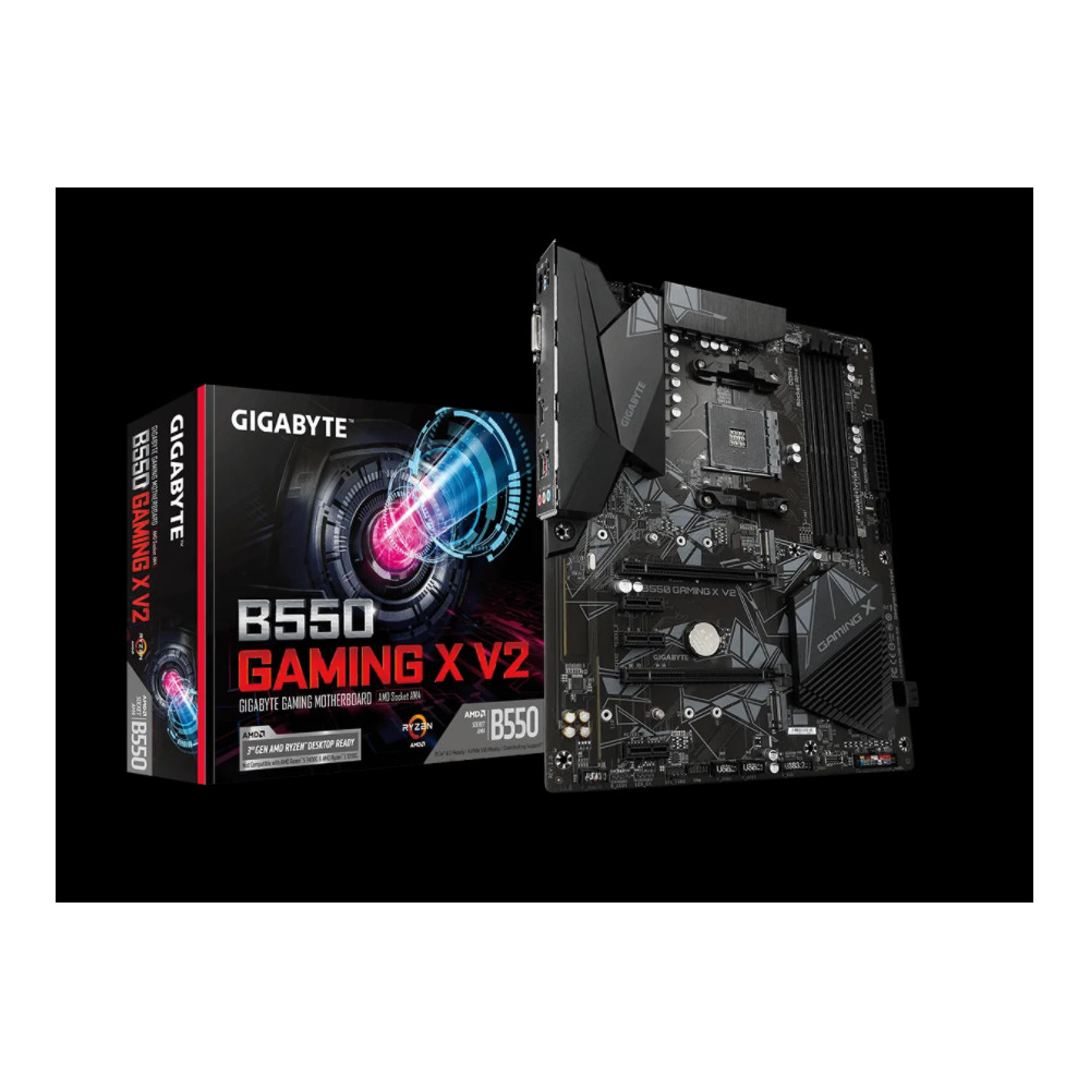 Gigabyte B550 GAMING X V2 Processor family AMD, Processor socket AM4, DDR4 DIMM, Memory slots 4, Chipset AMD B, ATX