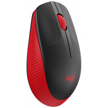 Logitech Full size Mouse M190 Wireless, Red, USB