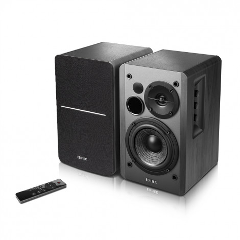 Edifier Powered Bluetooth Bookshelf Speakers R1280DBS Black, Bluetooth, Wireless connection