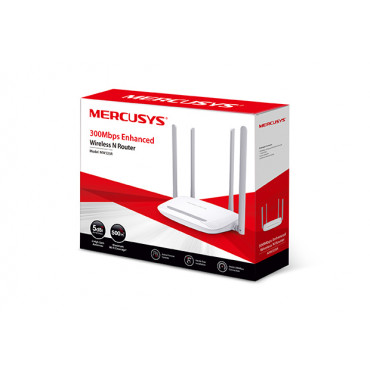 Mercusys Enhanced Wireless N Router MW325R 802.11n, 300 Mbit/s, 10/100 Mbit/s, Ethernet LAN (RJ-45) ports 3, Antenna type 4xFixe