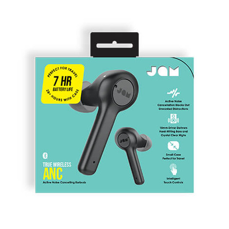 Jam Earbuds TWS ANC Wireless in-ear, Bluetooth, Black