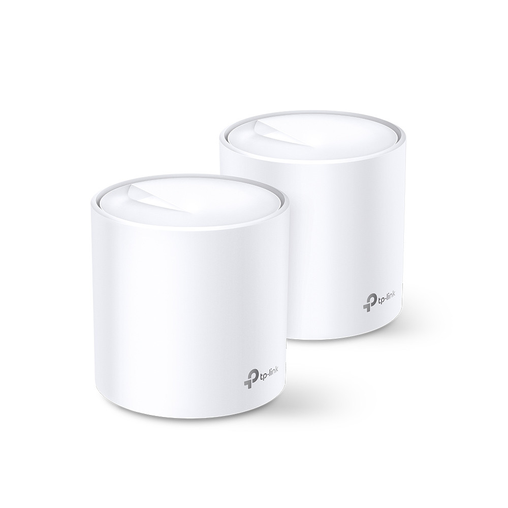 TP-LINK AX3000 Whole Home Mesh Wi-Fi 6 System Deco X60 (2-pack) 802.11ax, 2402+574 Mbit/s, 10/100/1000 Mbit/s, Ethernet LAN (RJ-
