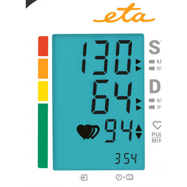 ETA Upper Arm Blood Pressure Monitor ETA229790000 Memory function, Number of users 2 user(s)