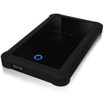 Raidsonic ICY BOX IB-233U3-B External enclosure for 2.5" SATA HDD/SSD with USB 3.0 interface and silicone protection sleeve 2.5"