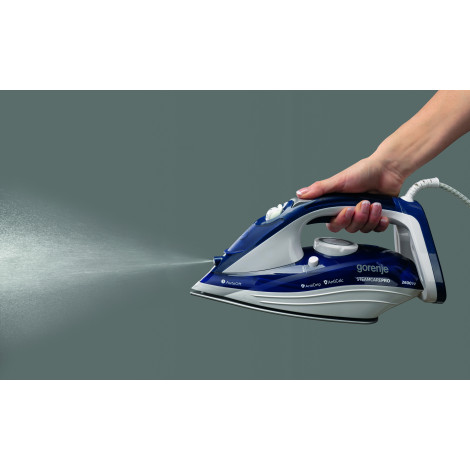 Gorenje Steam Iron SIH2600BLC Steam Iron, 2600 W, Water tank capacity 350 ml, Continuous steam 30 g/min, Blue/White