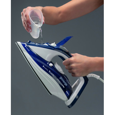 Gorenje Steam Iron SIH2600BLC Steam Iron, 2600 W, Water tank capacity 350 ml, Continuous steam 30 g/min, Blue/White