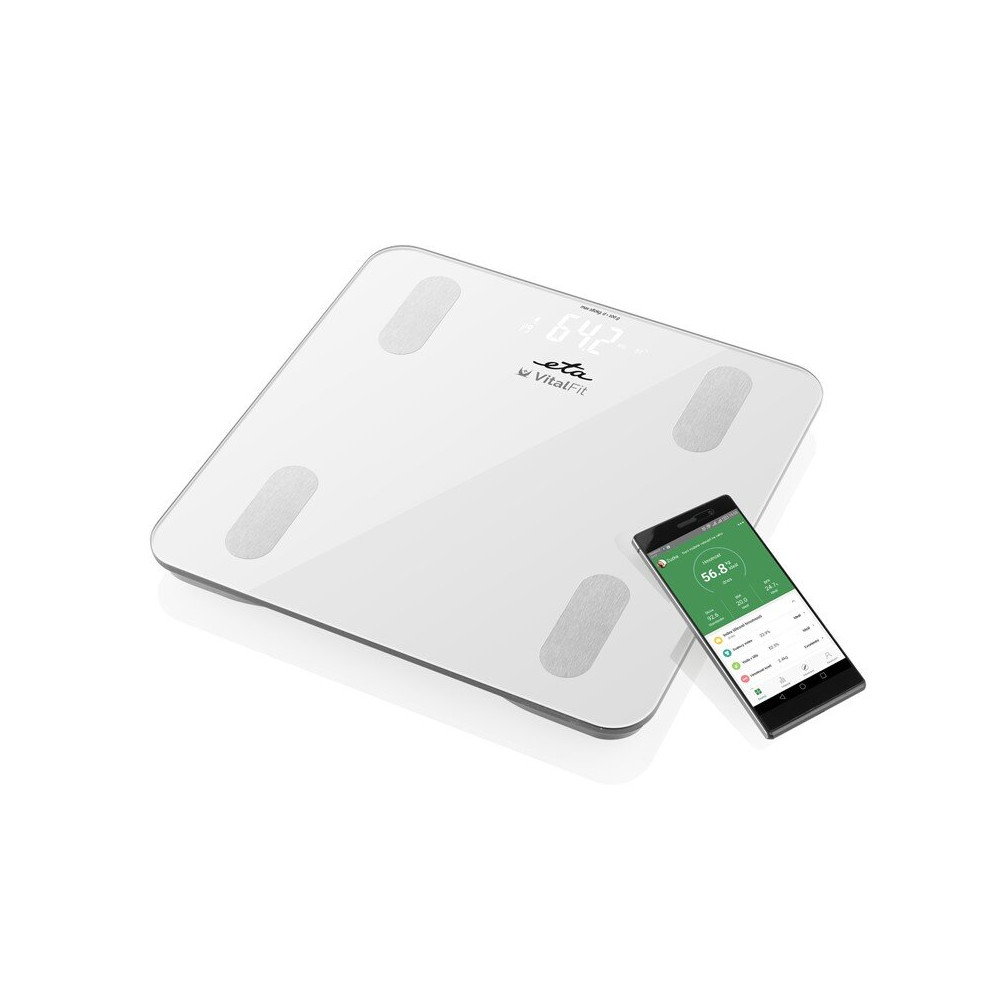 ETA Smart Personal Scale Vital Fit ETA678190000 Body analyzer, Maximum weight (capacity) 180 kg, Accuracy 100 g, Body Mass Index