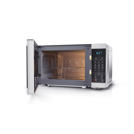 Sharp Microwave Oven YC-MG02E-S Free standing, 20 L, 800 W, Grill, Silver