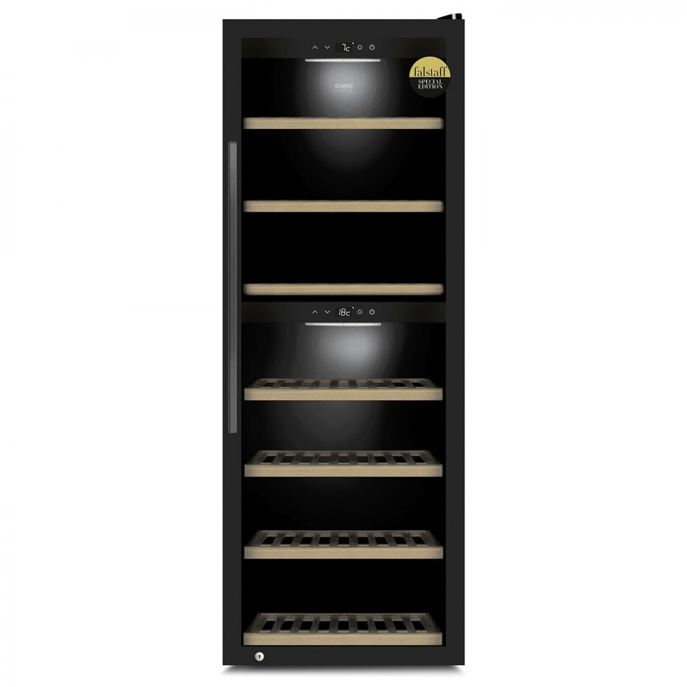 Caso Smart Wine Cooler WineExclusive 126 Energy efficiency class G, Free standing, Bottles capacity 126 bottles, Cooling type Co
