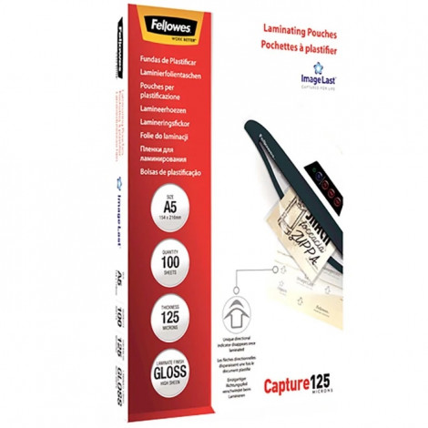 Fellowes Laminating Pouch PREMIUM ImageLast 125 , 216x303 mm - A4, 100 pcs