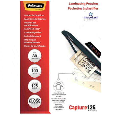 Fellowes Laminating Pouch PREMIUM ImageLast 125 , 216x303 mm - A4, 100 pcs