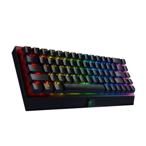 Razer BlackWidow V3 Mini HyperSpeed Mechanical Gaming Keyboard, RGB LED light, US, Wireless, Black, Yellow Switch