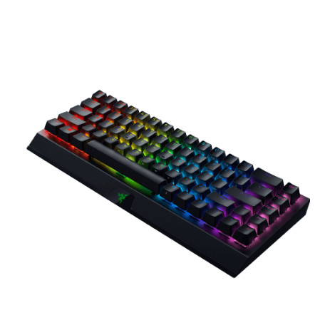 Razer BlackWidow V3 Mini HyperSpeed Mechanical Gaming Keyboard, RGB LED light, US, Wireless, Black, Yellow Switch