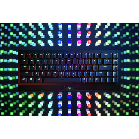 Razer BlackWidow V3 Mini HyperSpeed Mechanical Gaming Keyboard, RGB LED light, US, Wireless, Black, Green Switch