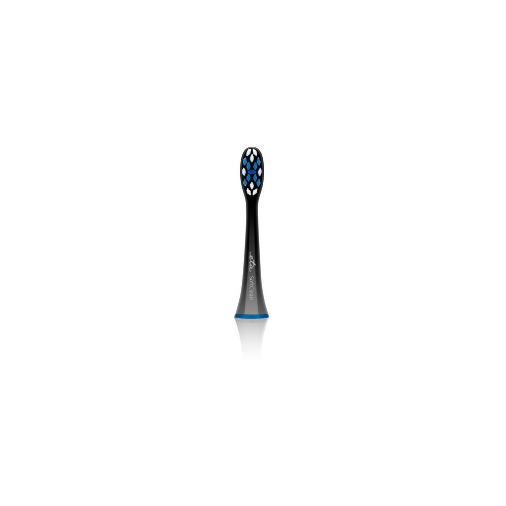 ETA Toothbrush replacement SoftClean ETA070790600 Heads, For adults, Number of brush heads included 2, Black