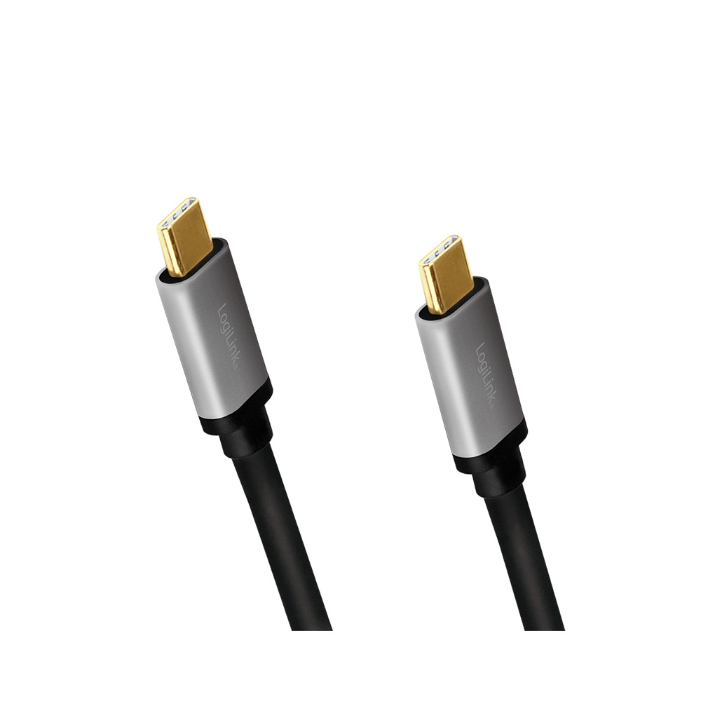 Logilink CUA0106 USB 2.0 Type-C cable USB 2.0 Type-C, This cable is ideal for connecting your external USB-C devices to your PC 