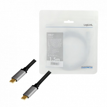 Logilink CUA0106 USB 2.0 Type-C cable USB 2.0 Type-C, This cable is ideal for connecting your external USB-C devices to your PC 