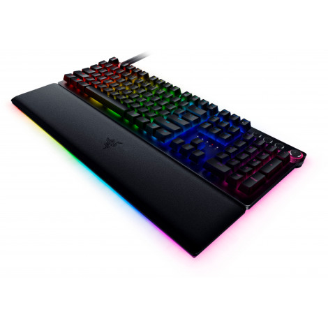 Razer Huntsman V2 Optical Gaming Keyboard RGB LED light, QWERTY US International, Wired, Black, Linear Red Switch, Numeric keypa