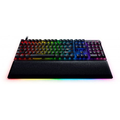 Razer Huntsman V2 Optical Gaming Keyboard RGB LED light, QWERTY US International, Wired, Black, Linear Red Switch, Numeric keypa