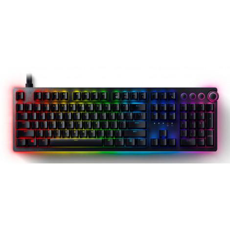 Razer Huntsman V2 Optical Gaming Keyboard RGB LED light, QWERTY US International, Wired, Black, Linear Red Switch, Numeric keypa