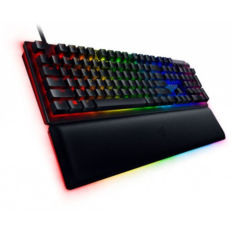 Razer Huntsman V2 Optical Gaming Keyboard RGB LED light, QWERTY US International, Wired, Black, Linear Red Switch, Numeric keypa