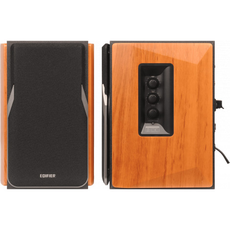 Edifier Professional Bookshelf Speakers R1380T Brown, Bluetooth, Wireless connection