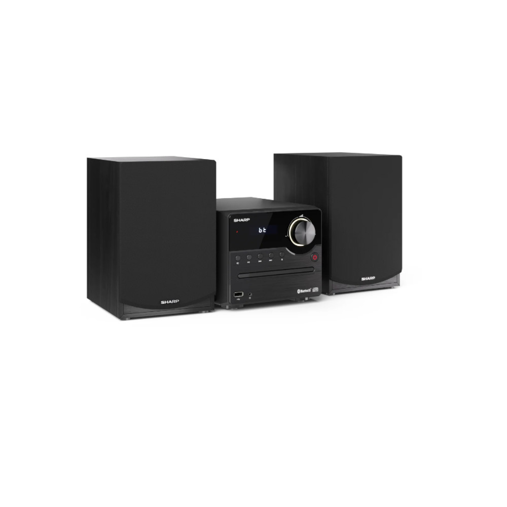 Sharp XL-B512(BK) Hi-Fi Micro System, CD/FM/USB/Bluetooth v5.0, 45W, Black