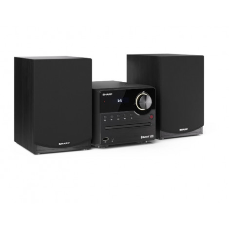 Sharp XL-B512(BK) Hi-Fi Micro System, CD/FM/USB/Bluetooth v5.0, 45W, Black