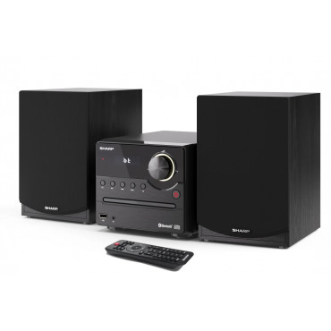 Sharp XL-B512(BK) Hi-Fi Micro System, CD/FM/USB/Bluetooth v5.0, 45W, Black