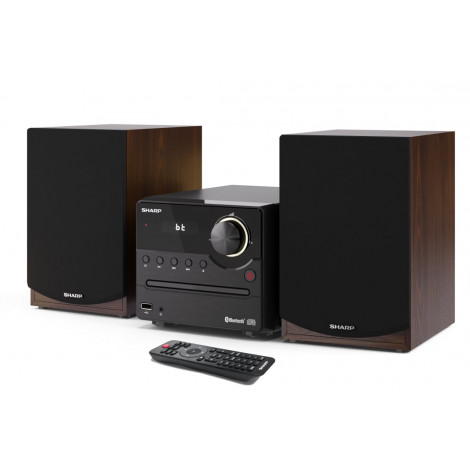 Sharp XL-B512(BR) Hi-Fi Micro System, CD/FM/USB/Bluetooth v5.0, 45W, Brown