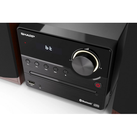 Sharp XL-B512(BR) Hi-Fi Micro System, CD/FM/USB/Bluetooth v5.0, 45W, Brown