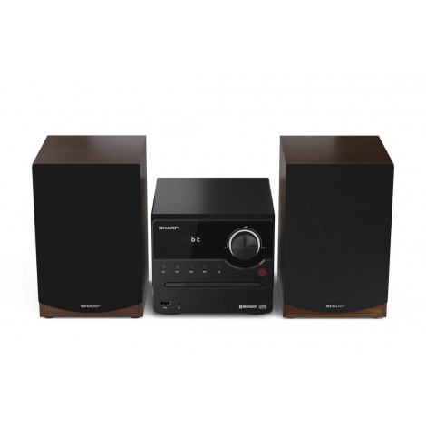 Sharp XL-B512(BR) Hi-Fi Micro System, CD/FM/USB/Bluetooth v5.0, 45W, Brown
