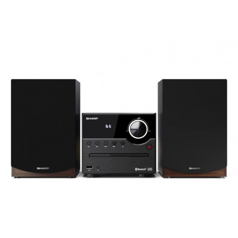 Sharp XL-B512(BR) Hi-Fi Micro System, CD/FM/USB/Bluetooth v5.0, 45W, Brown
