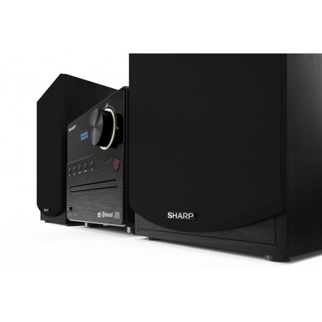 Sharp XL-B517D(BK) Hi-Fi Micro System, CD/FM/USB/Bluetooth v5.0, Aux-in, 45W, Black