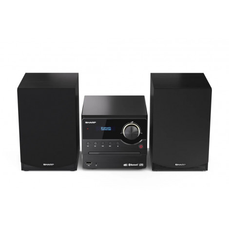 Sharp XL-B517D(BK) Hi-Fi Micro System, CD/FM/USB/Bluetooth v5.0, Aux-in, 45W, Black